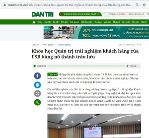 Khóa học Quản trị trải nghiệm khách hàng của FSB bùng nổ thành trào lưu