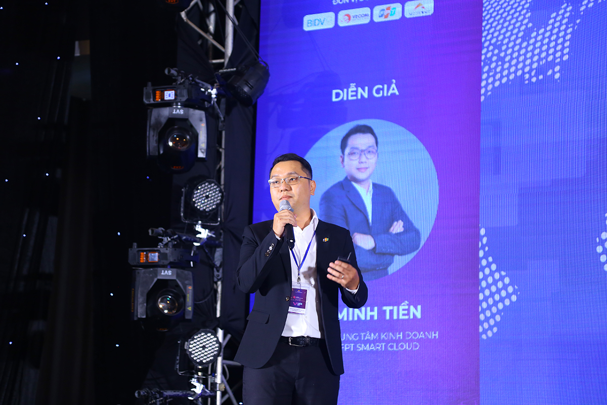Anh Bùi Minh Tiền - Giám đốc Trung tâm Kinh doanh Cloud (FPT Smart Cloud) chia sẻ về thực trạng chuyển đổi số từ góc nhìn của một đơn vị cung cấp giải pháp.