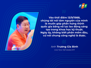 Chủ tịch FPT Trương Gia Bình: ‘Không ai chờ mình, cơ hội càng không chờ ai’