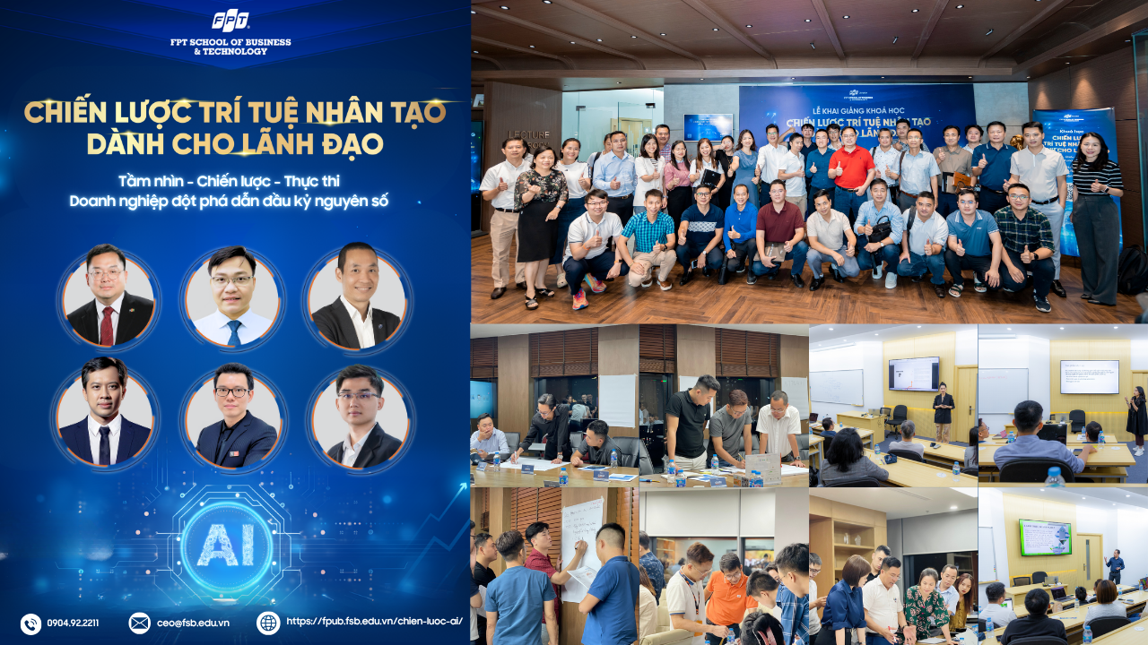 Khóa học Chiến lược trí tuệ nhân tạo dành cho lãnh đạo doanh nghiệp