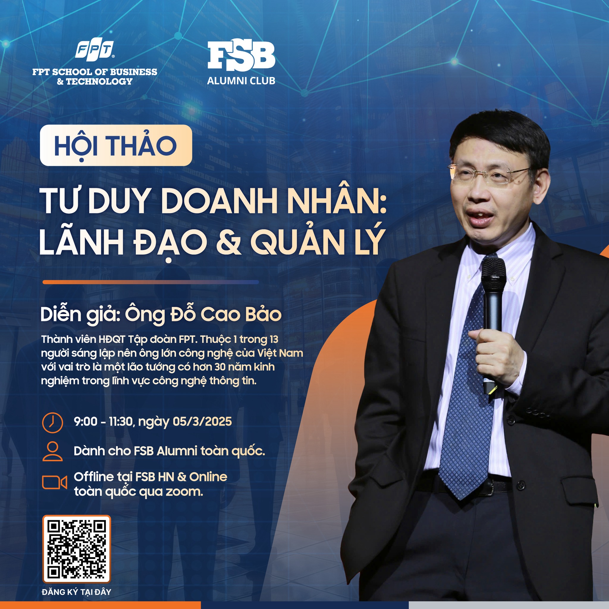 Hội thảo “Tư duy Doanh nhân: Lãnh đạo & Quản lý” – 3/2025
