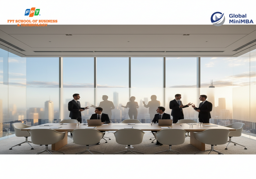 Lãnh đạo định hình chiến lược AI cho doanh nghiệp.