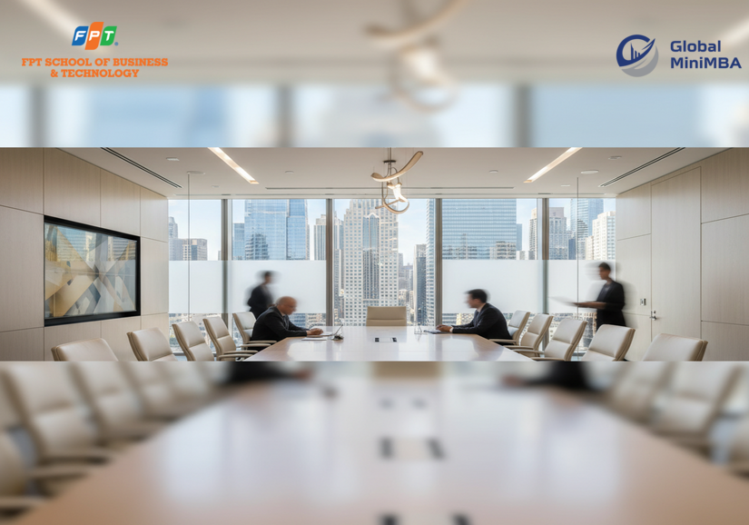 Lãnh đạo phân tích dữ liệu cho quyết định chiến lược