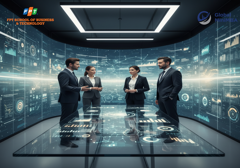 Học viên thực hành phân tích báo cáo tài chính doanh nghiệp