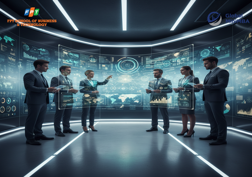 Nhân viên phân tích chi phí quản lý trên phần mềm chuyên dụng