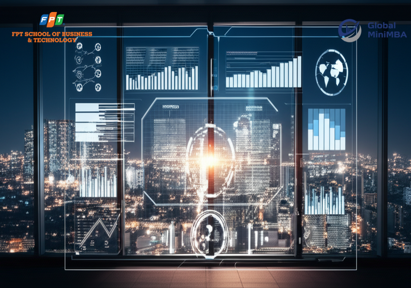 Biểu đồ thể hiện tiến độ đạt mục tiêu, giám sát chiến lược cho CEO.