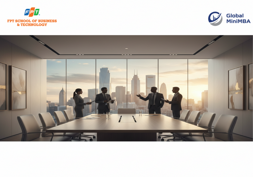 Nhà quản lý cấp trung điều hành cuộc họp nhóm