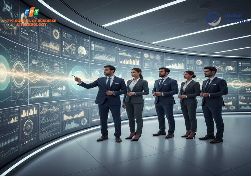 Dashboard phân tích hiệu quả content marketing trên màn hình