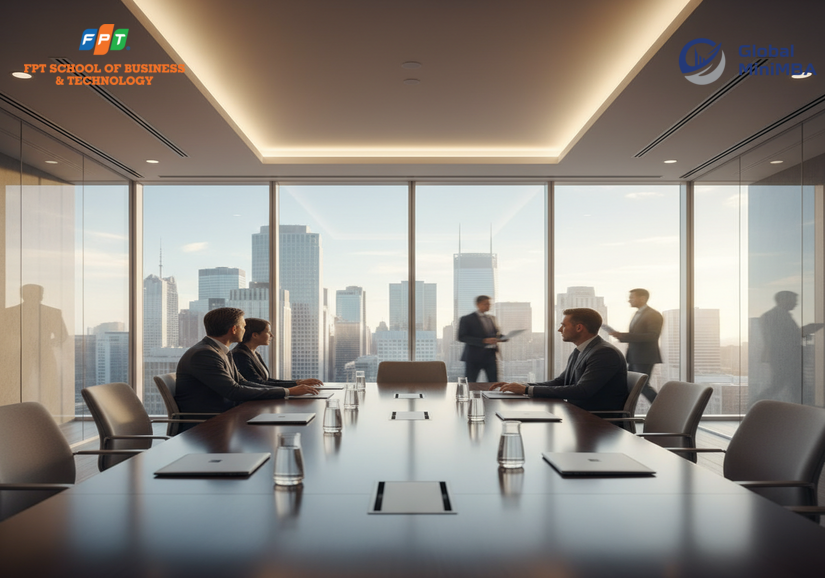 Nhân viên tư vấn quy trình bán hàng trực tiếp cho khách hàng